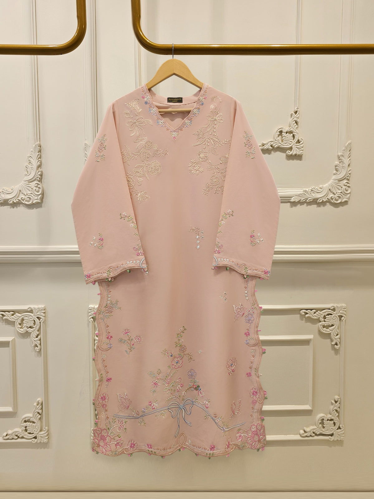 2 Piece - Embroidered Cambric Suit S115573 Main image