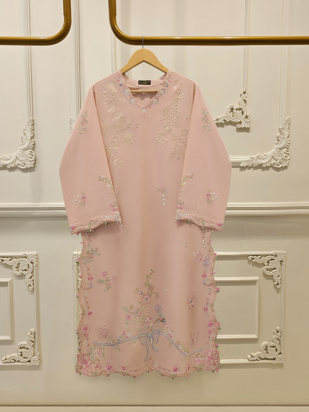 2 Piece - Embroidered Cambric Suit S115573