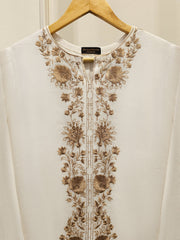 2 Piece - Pure Cotton Net Embroidered Suit S111700