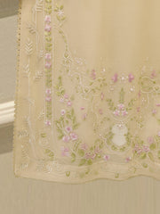3 Piece - Pure Embroidered Cotton Net Suit S113844