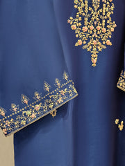 2 Piece-  Pure Embroidered Sheesha Silk Suit S111763