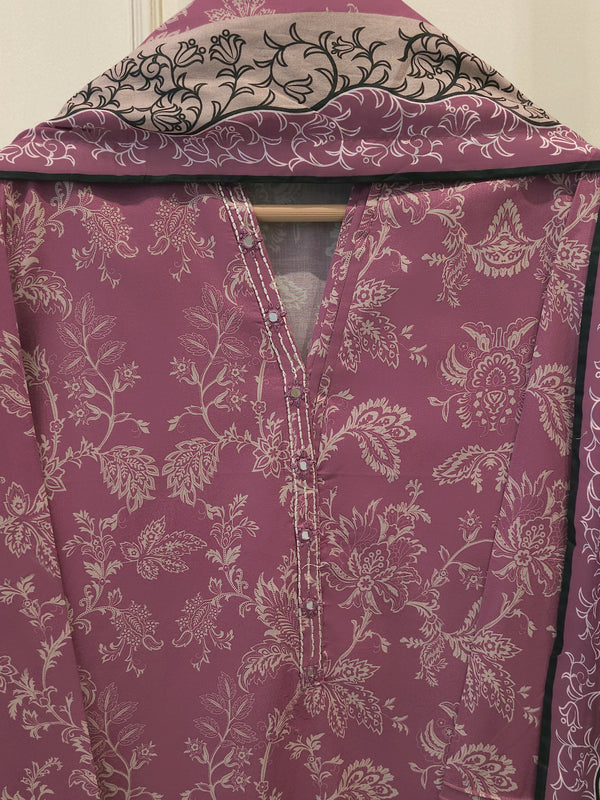 2 Piece - Digital printed Cambric Suit S115620