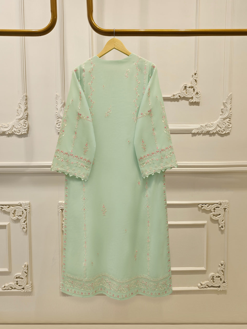Pure Embroidered Kora Cotton Shirt S113837