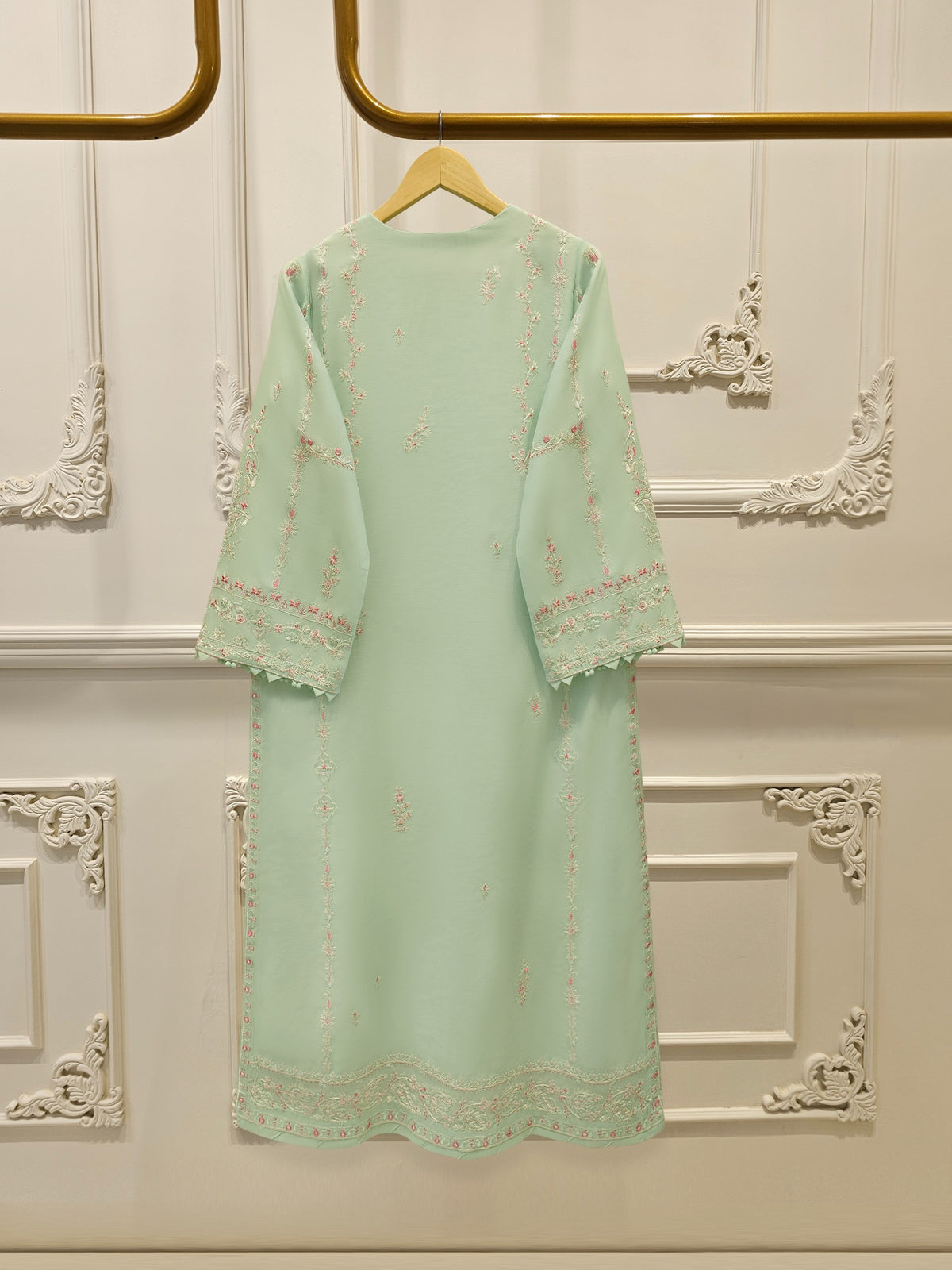 Pure Embroidered Kora Cotton Shirt S113837