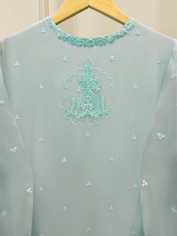 3 Piece - Pure Embroidered Chiffon Suit S113801