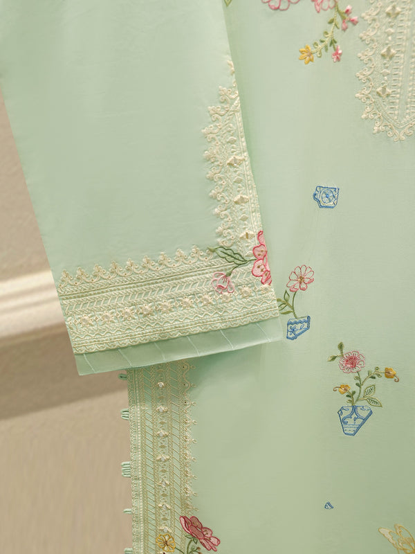 2 Piece - Embroidered Cambric Suit WS00313