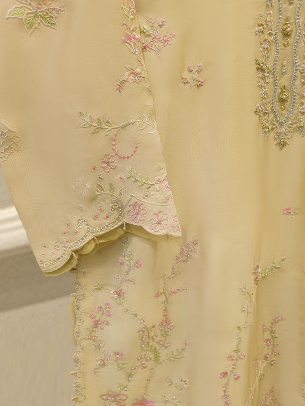 2 Piece- Pure Sheesha Silk Embroidered Suit S115309