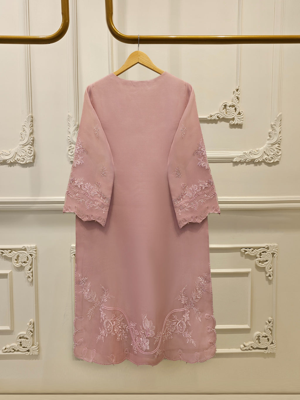 Pure Embroidered Organza Shirt S114044