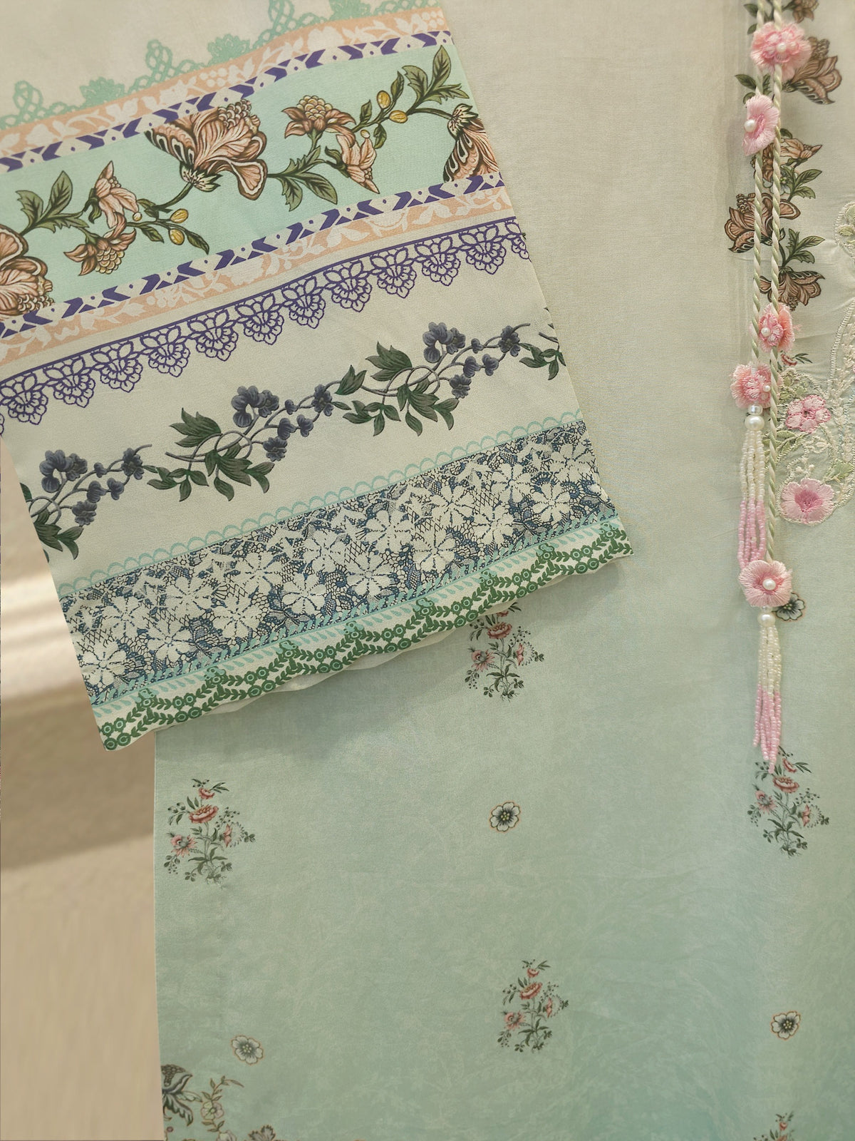 2 Piece Digital Printed Embroidered Lawn Suit S115615