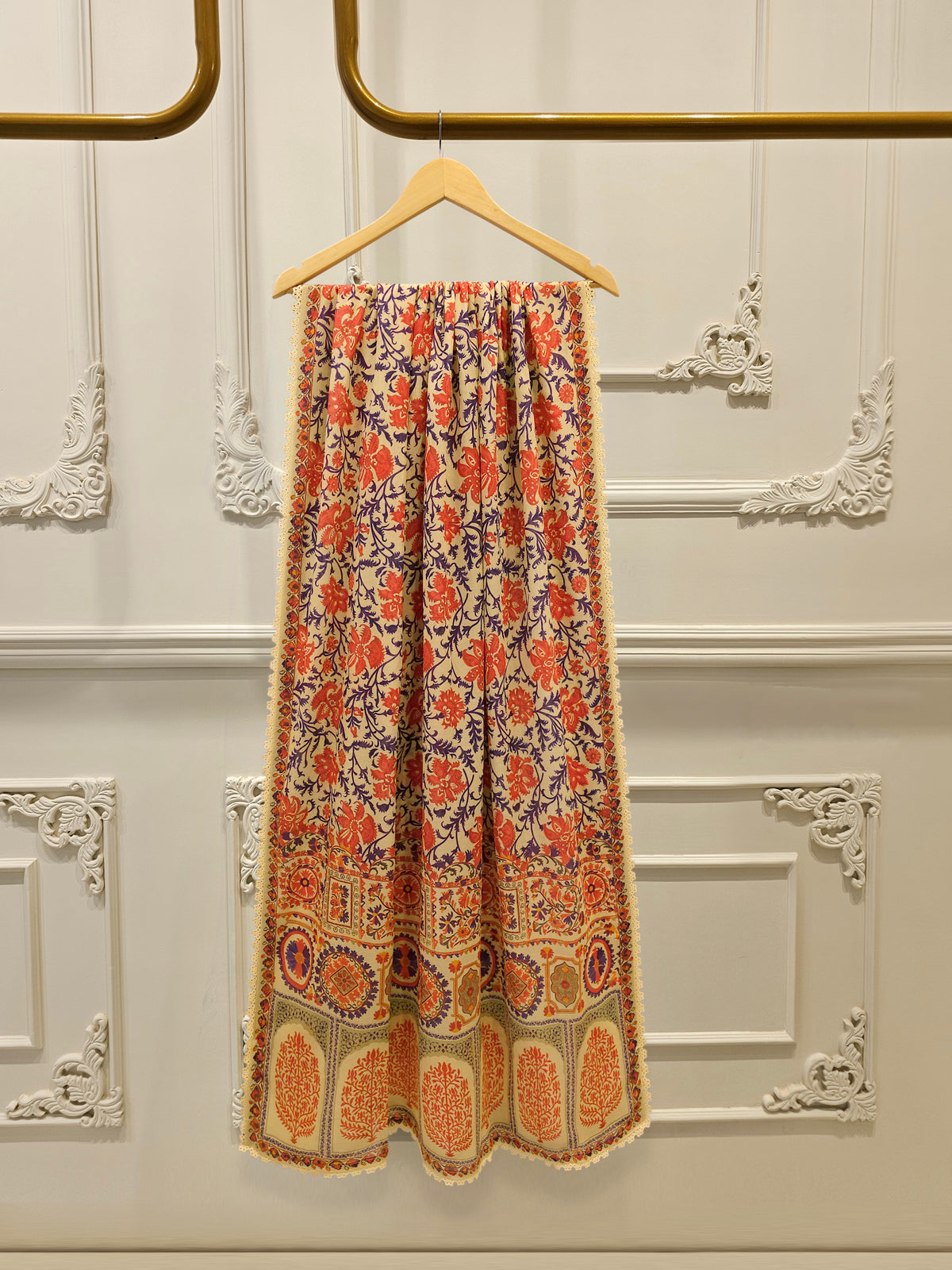 3 Piece - Embroidered Cambric Suit S113753