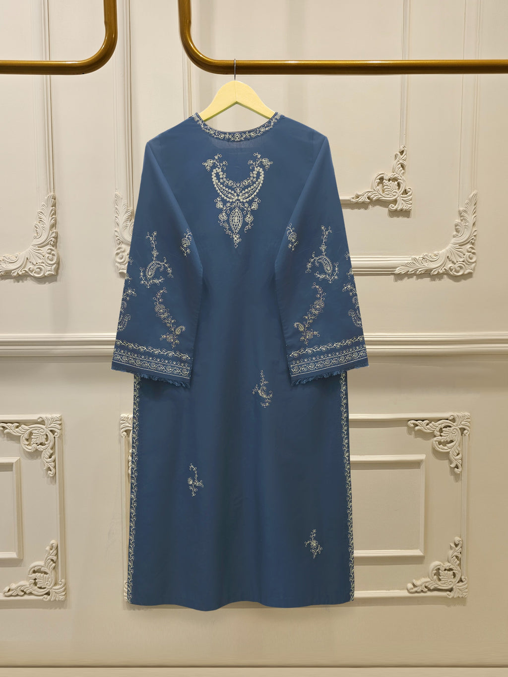 2 Piece - Embroidered Cambric Suit S115623