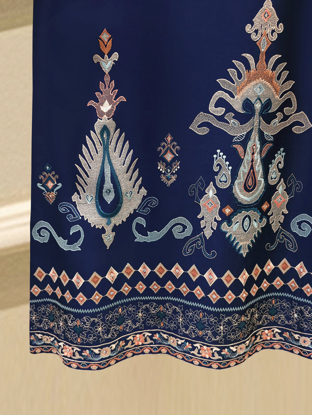 2 Piece- Pure Sheesha Silk Embroidered Suit S115687