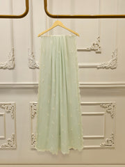 3 Piece - Pure Embroidered Cotton Net Suit S114005