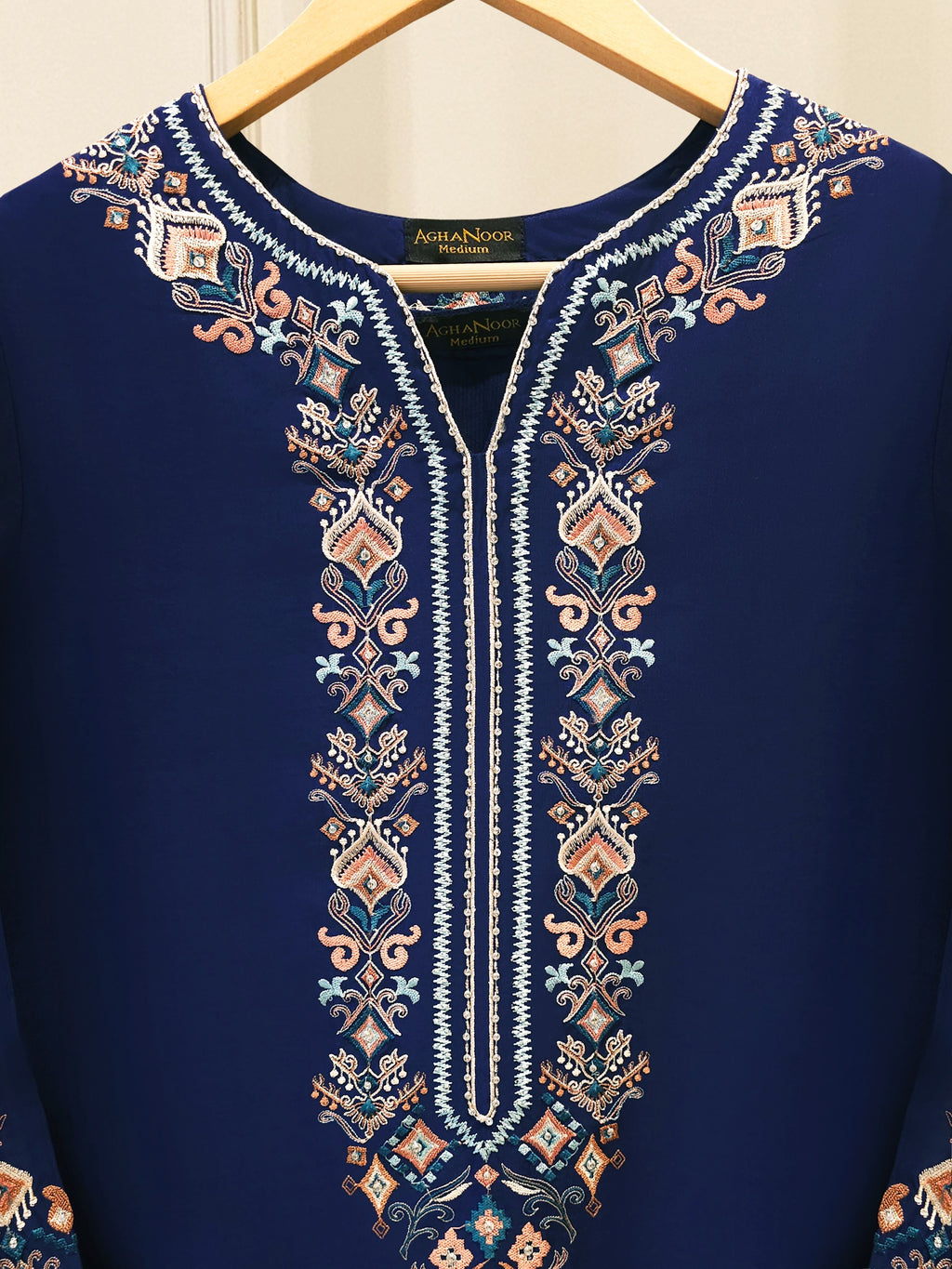 2 Piece- Pure Sheesha Silk Embroidered Suit S115687