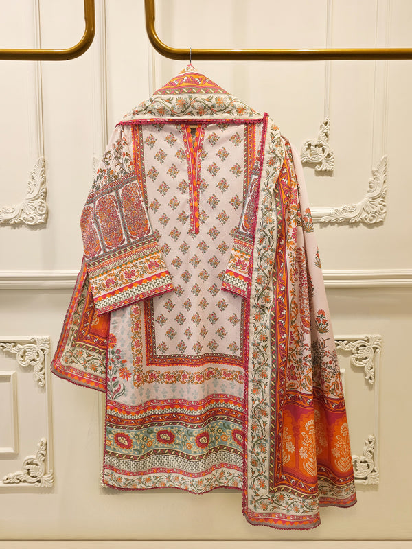 2 Piece Digital Printed Embroidered Lawn Suit S115663