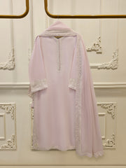 3 Piece - Pure Embroidered Cotton Net Suit S113512