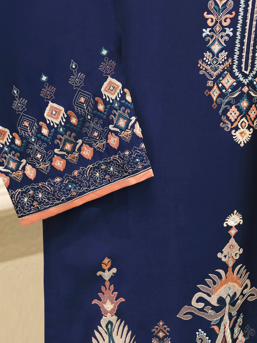2 Piece- Pure Sheesha Silk Embroidered Suit S115687