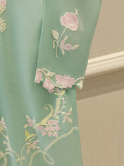 2 Piece - Pure Embroidered Cotton Net Suit S113855