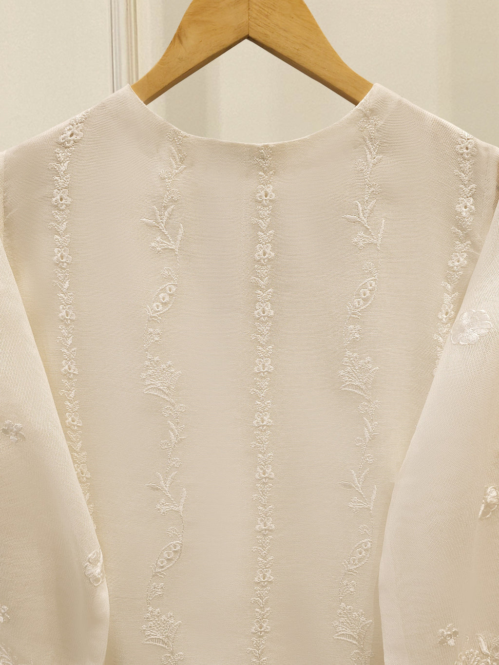 3 Piece - Pure Embroidered Cotton Net Suit S113799