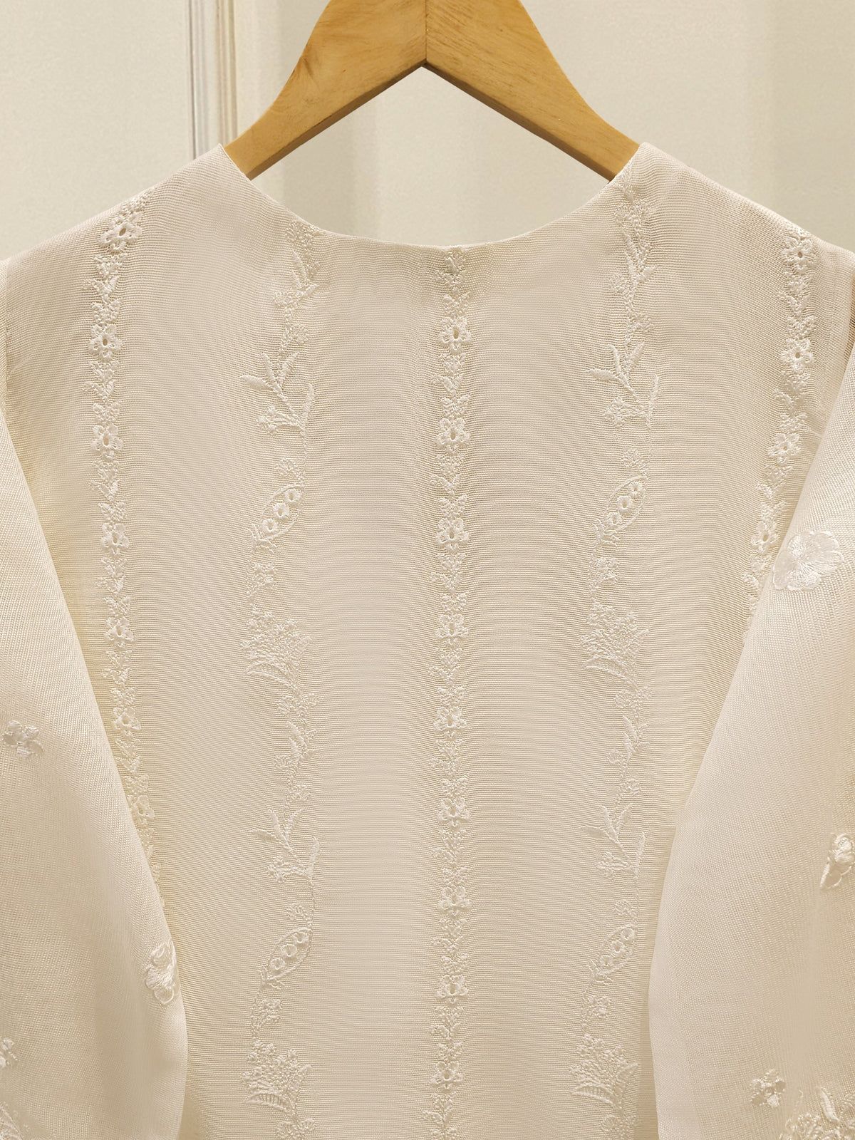 3 Piece - Pure Embroidered Cotton Net Suit S113799