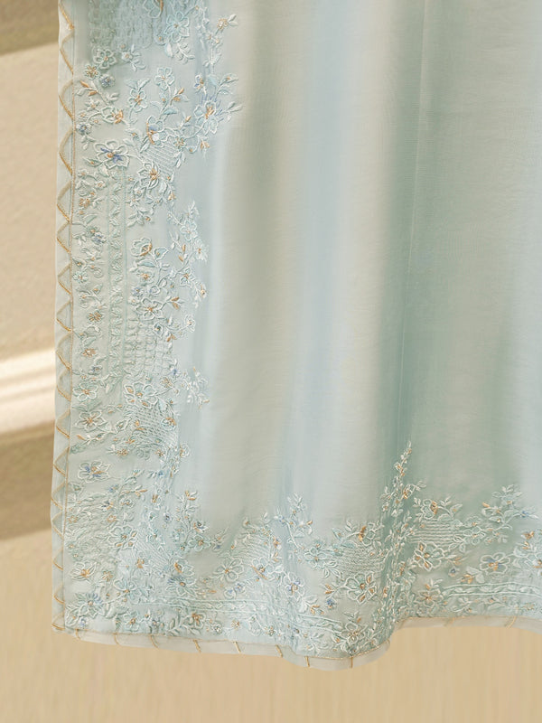 2 Piece- Pure Sheesha Silk Embroidered Suit S115681