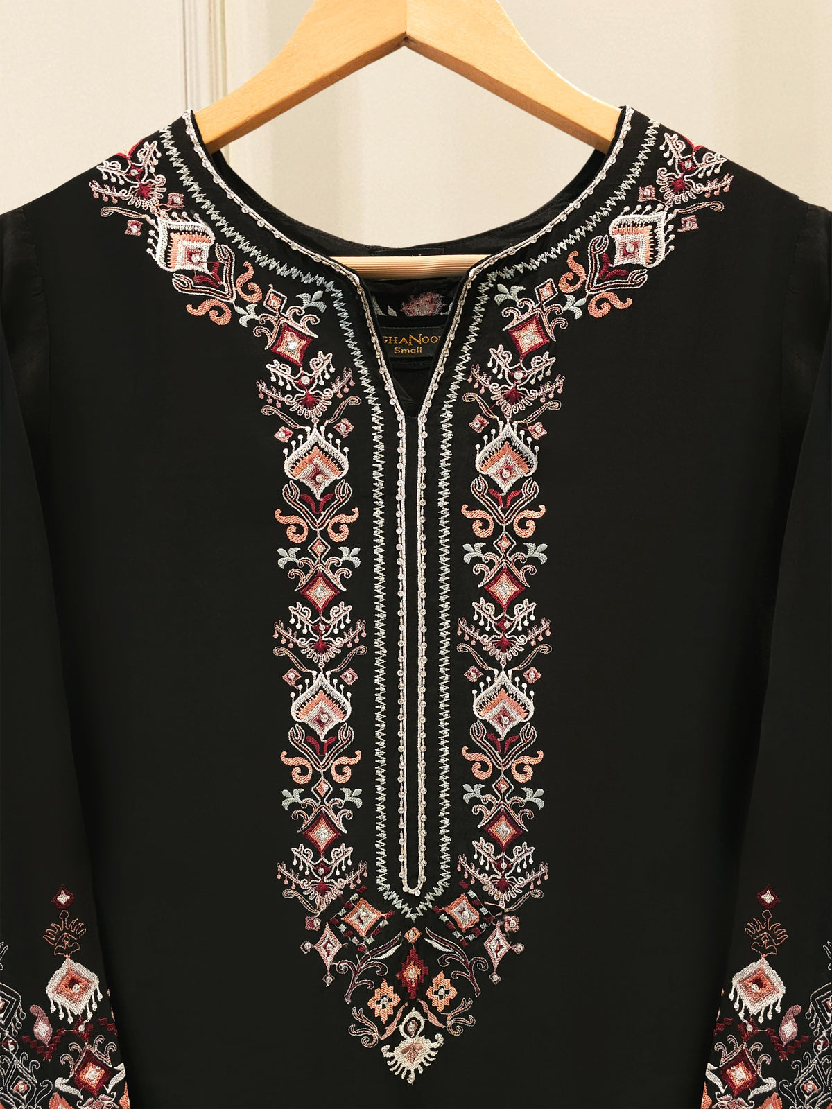 2 Piece- Pure Sheesha Silk Embroidered Suit S115685