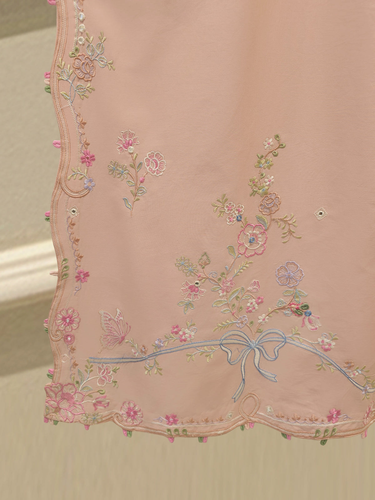 2 Piece - Embroidered Cambric Suit S115573