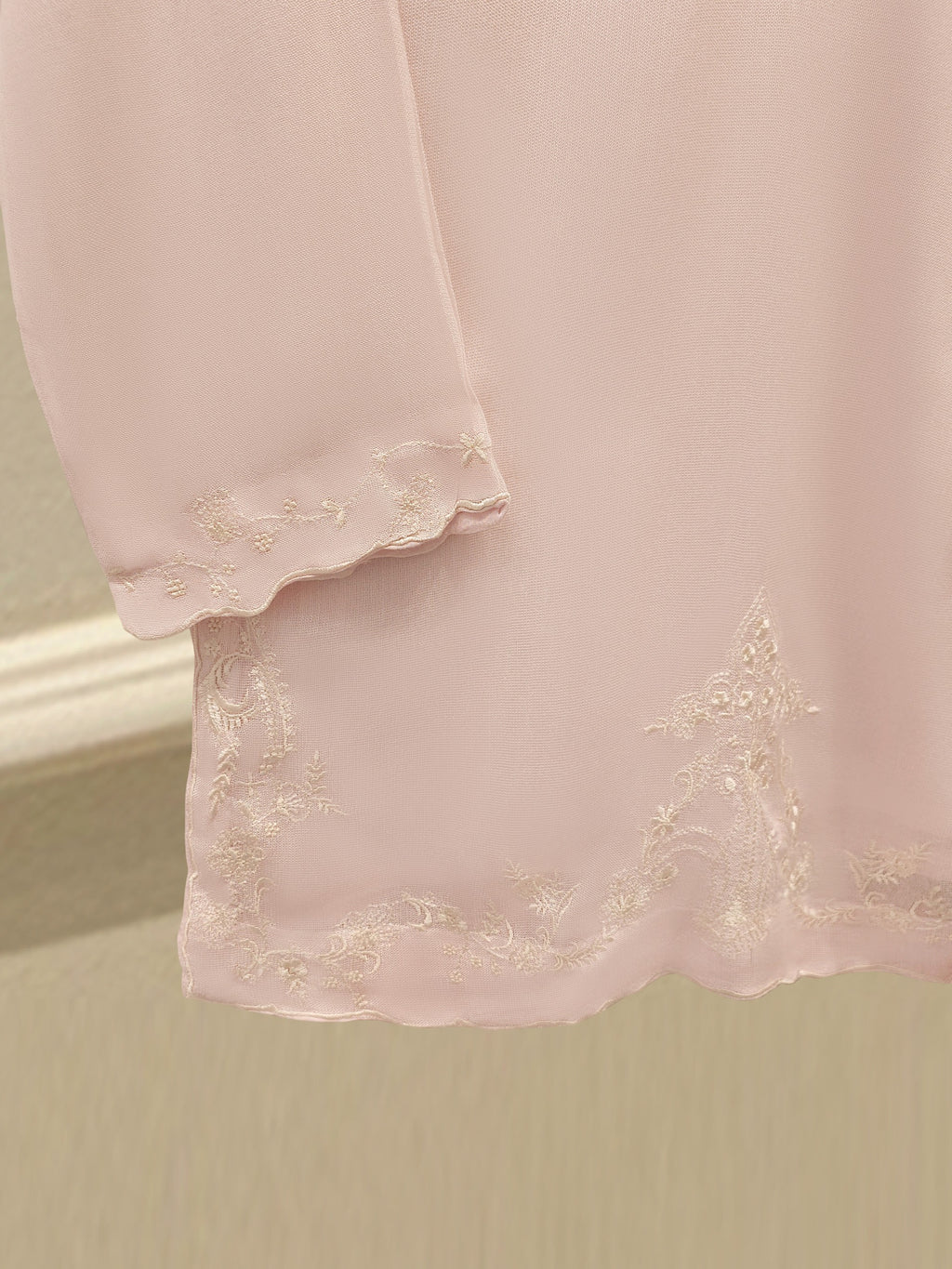 3 Piece - Pure Embroidered Cotton Net Suit S113632