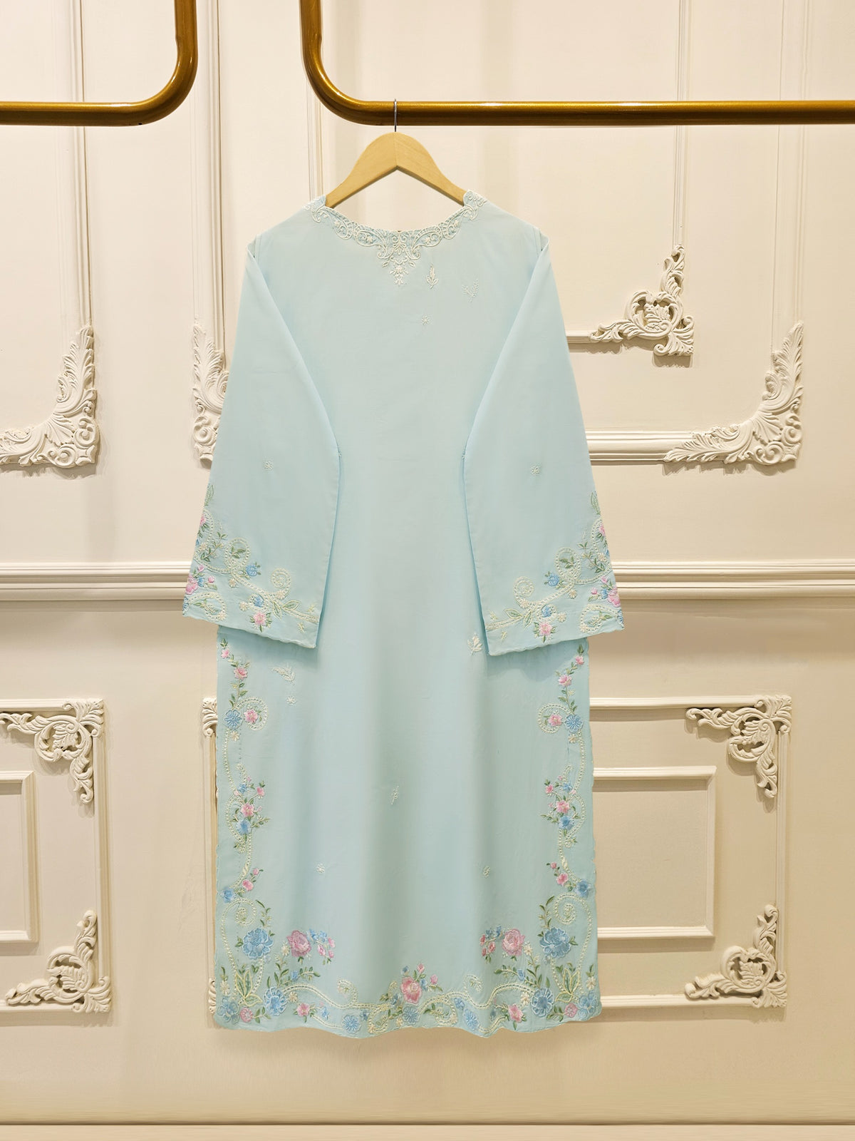 2 Piece - Embroidered Cambric Suit S115526