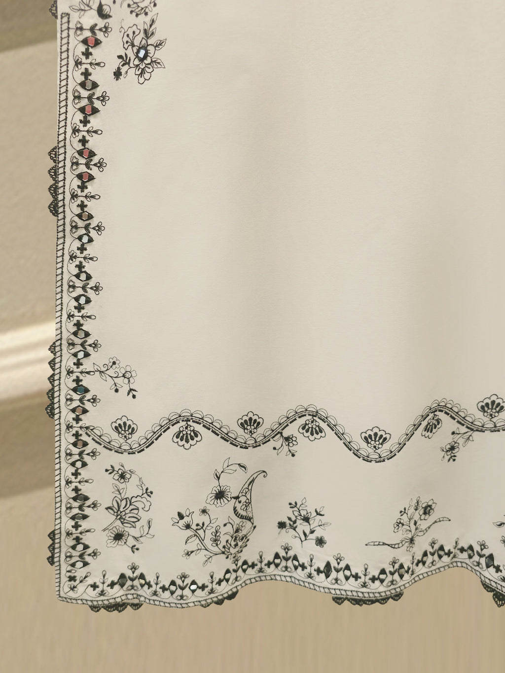 2 Piece - Embroidered Cambric Suit S114753