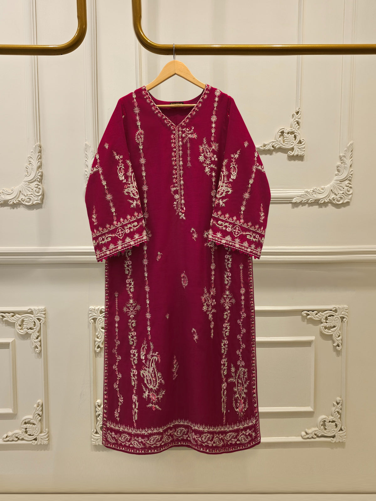 Pure Embroidered Kora Cotton Shirt S113836 Main image