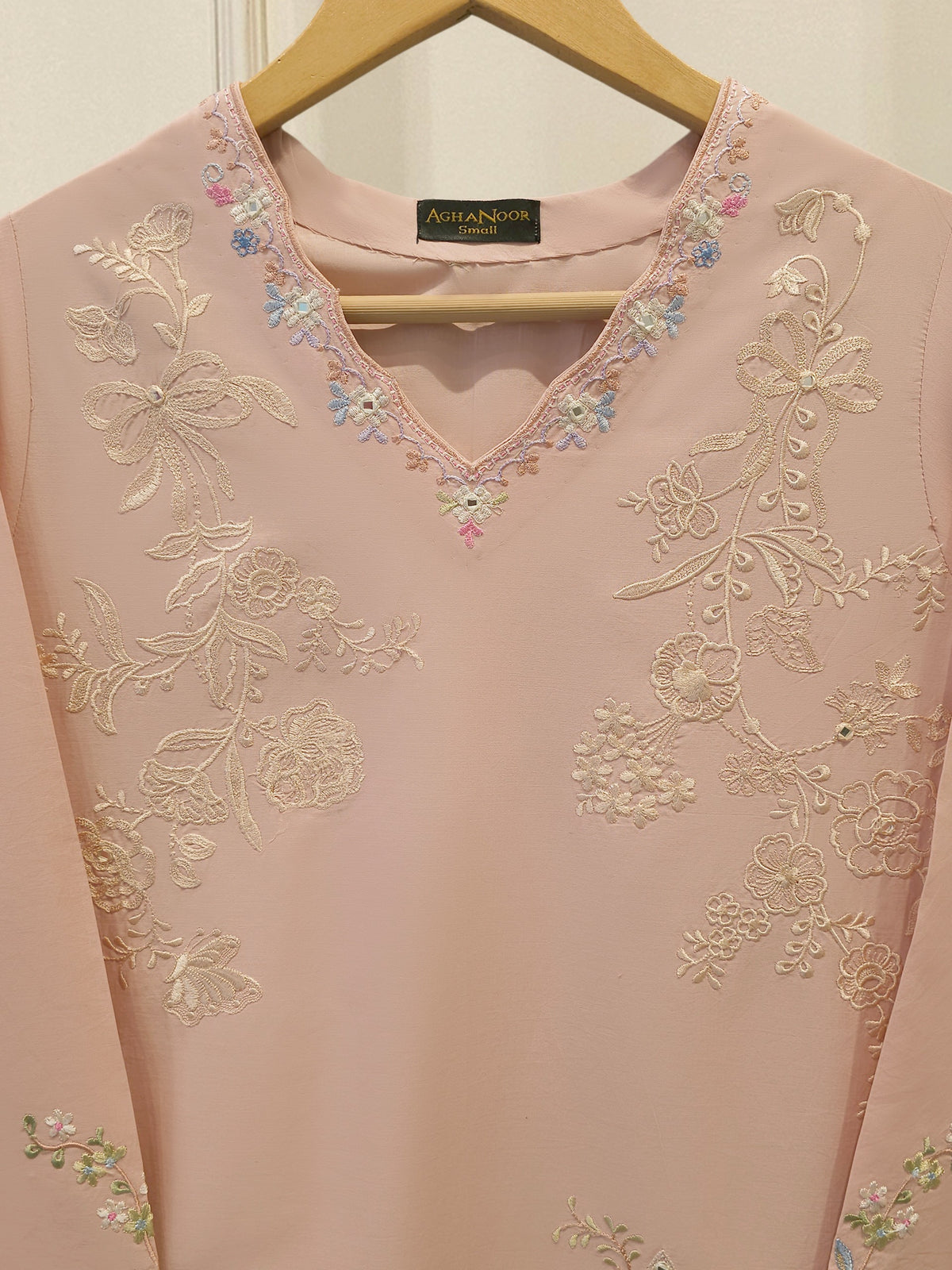 2 Piece - Embroidered Cambric Suit S115573
