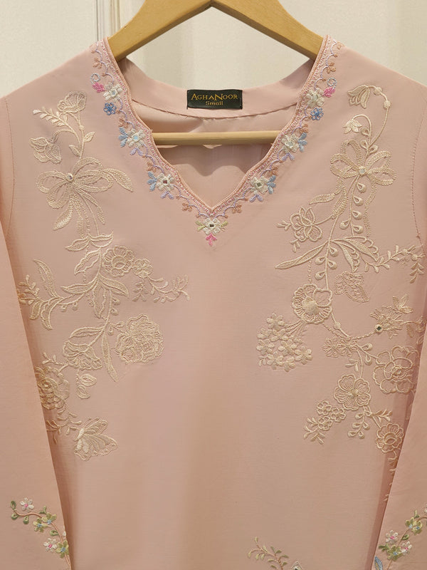2 Piece - Embroidered Cambric Suit S115573