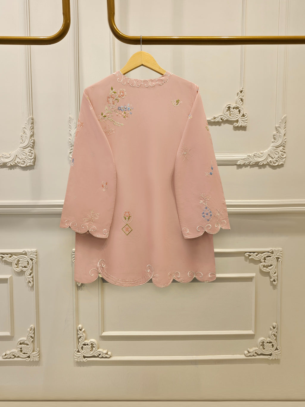 2 Piece - Embroidered Cambric Suit WS00312