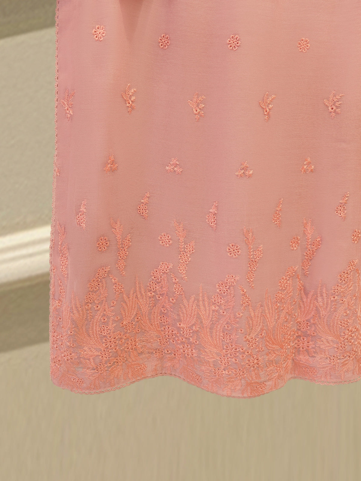 3 Piece - Pure Embroidered Cotton Net Suit S114041