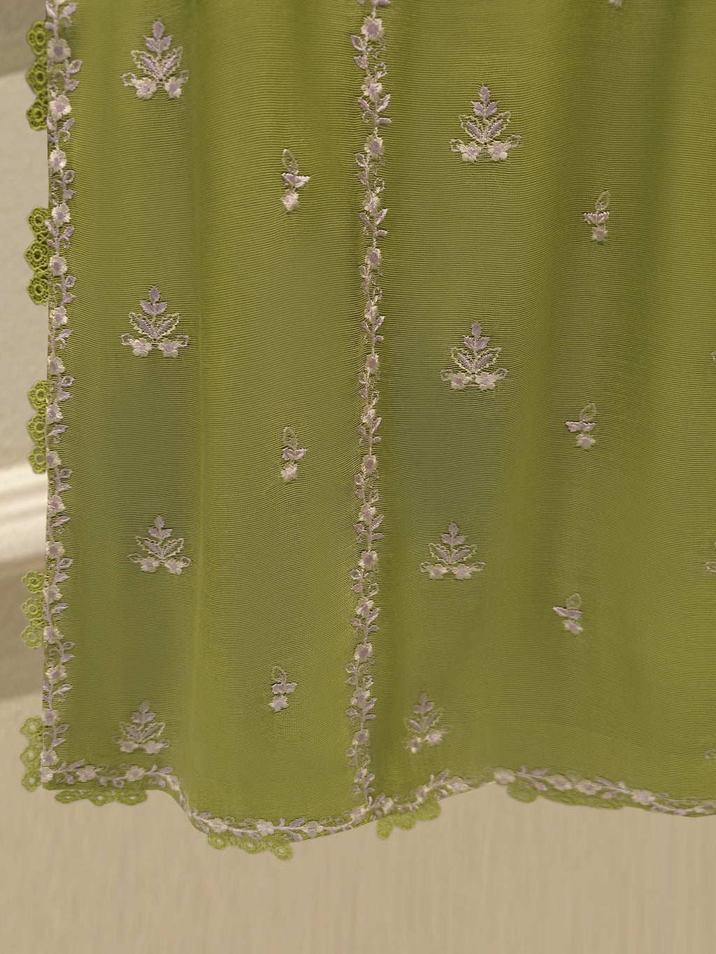 3 Piece - Pure Embroidered Cotton Net Suit S113835