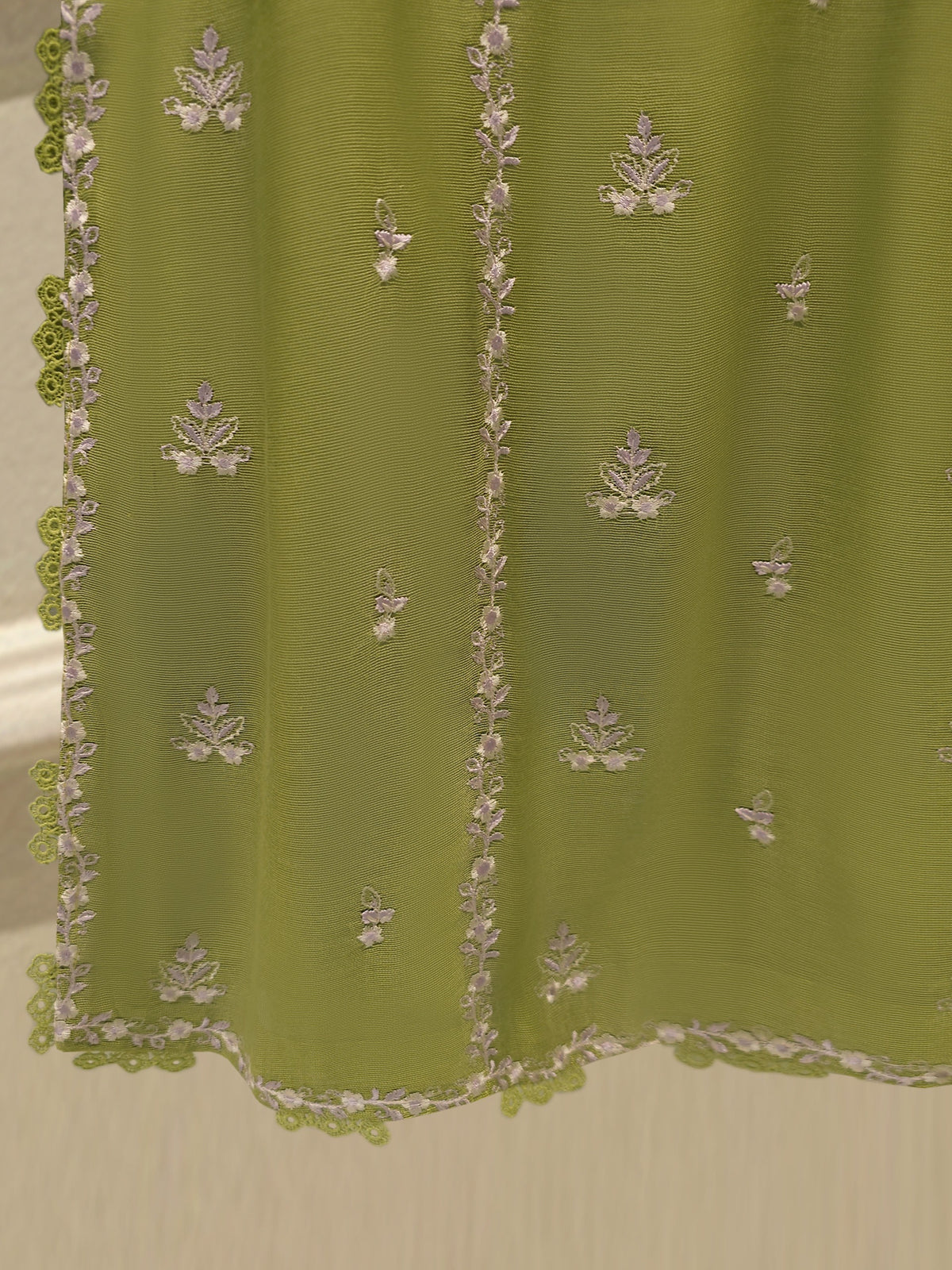 3 Piece - Pure Embroidered Cotton Net Suit S113835