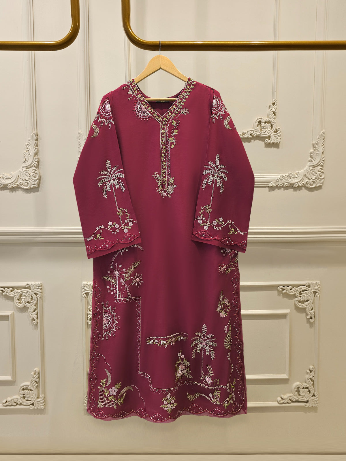 2 Piece - Embroidered Kora Cotton Suit S113813