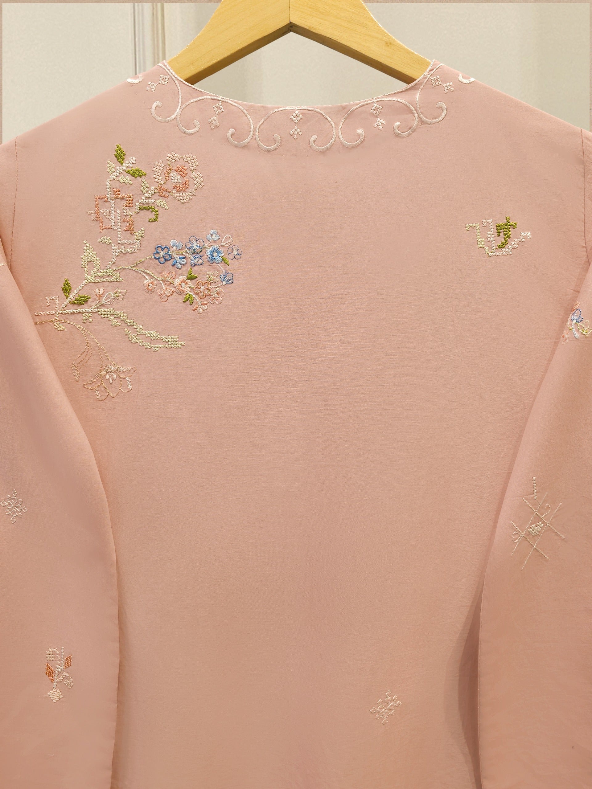 2 Piece - Embroidered Cambric Suit WS00312