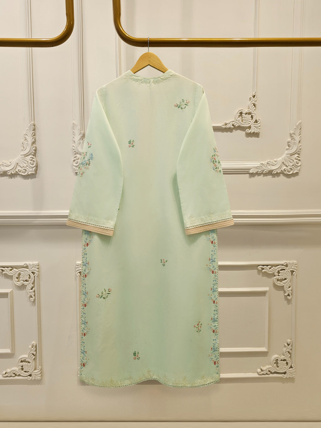 2 Piece - Embroidered Cambric Suit S114092