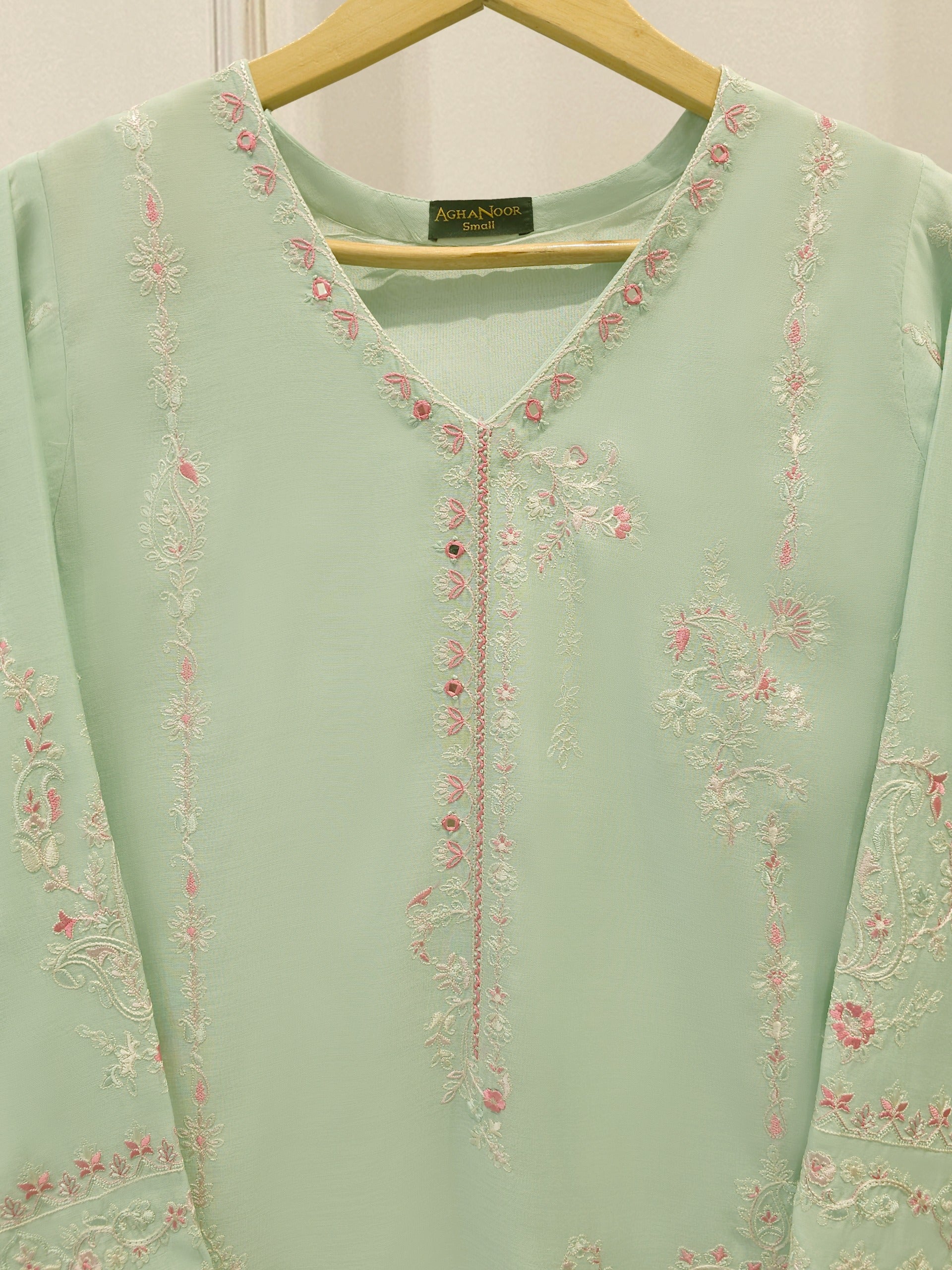 Pure Embroidered Kora Cotton Shirt S113837 Secondary image