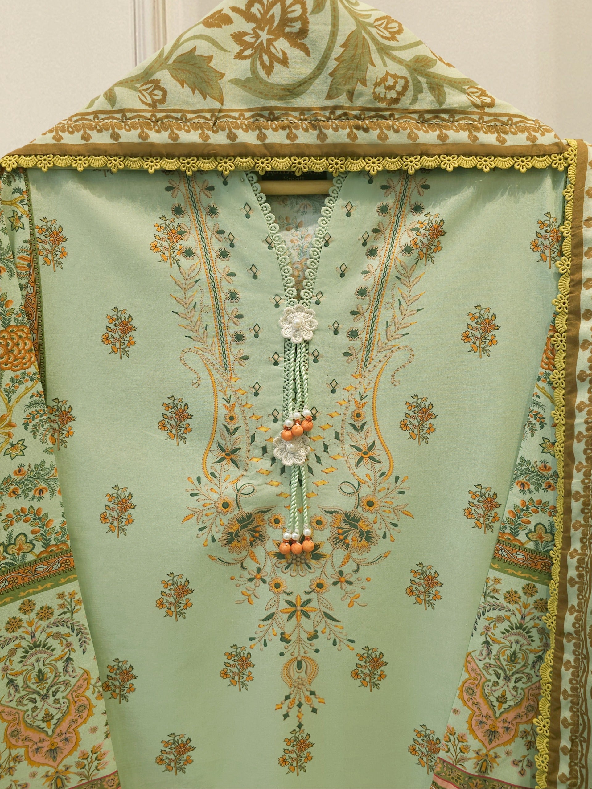 2 Piece - Digital printed Cambric Suit S115566 Secondary image