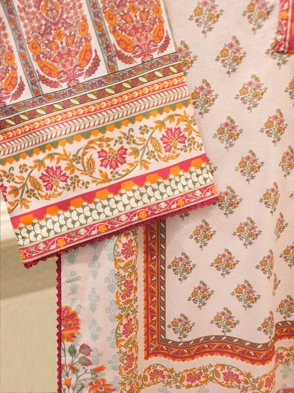 2 Piece Digital Printed Embroidered Lawn Suit S115663
