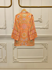 2 Piece- Printed Silk Co-ord Set S111746
