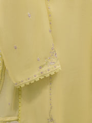 3 Piece - Pure Embroidered Cotton Net Suit S113838