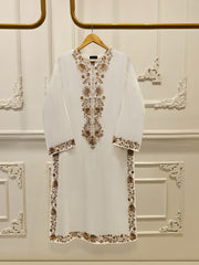 2 Piece - Pure Cotton Net Embroidered Suit S111700