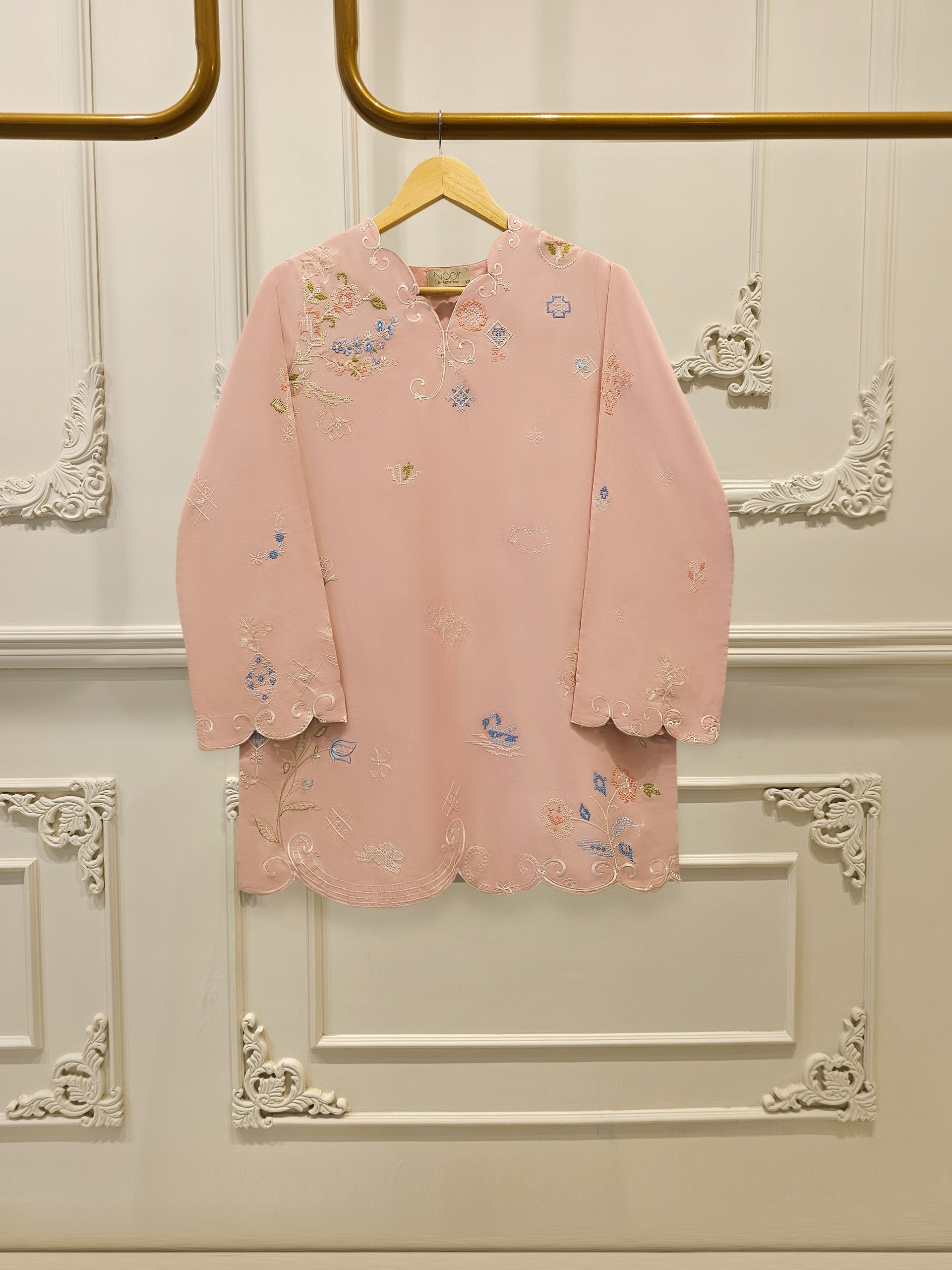 2 Piece - Embroidered Cambric Suit WS00312 Main image