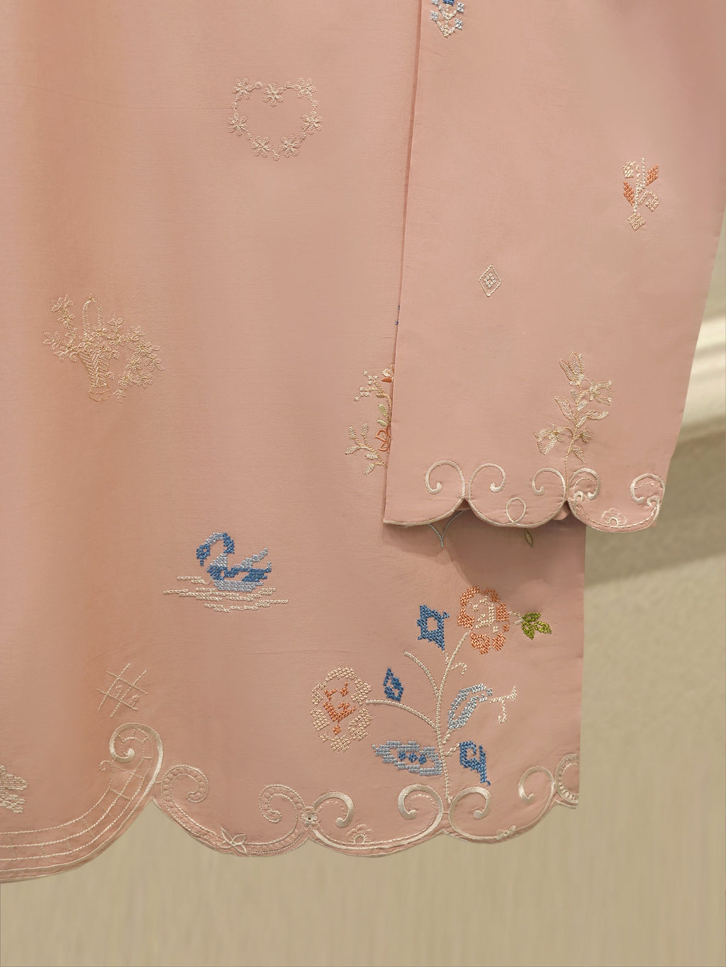 2 Piece - Embroidered Cambric Suit WS00312