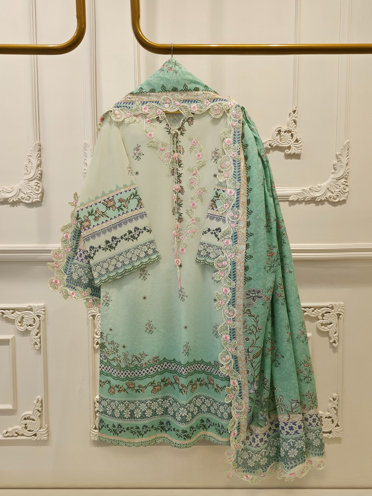 2 Piece Digital Printed Embroidered Lawn Suit S115615 Main image