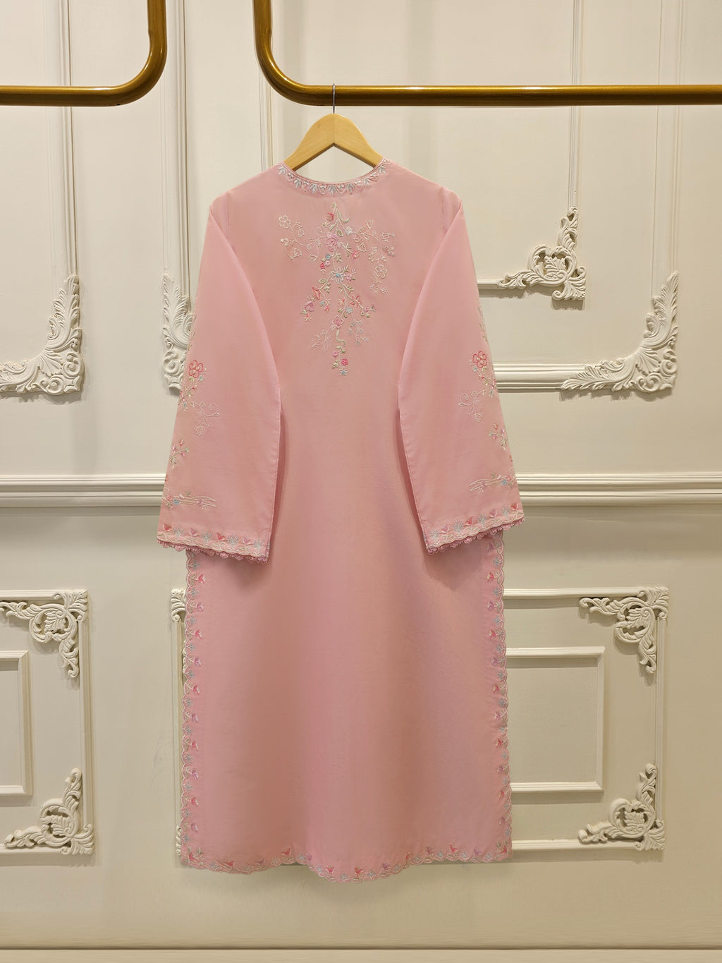 2 Piece - Embroidered Cambric Suit S115063